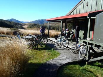 Taking a break at Saxon Hut