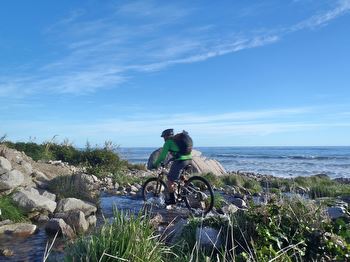 A fun creek crossing on the coast